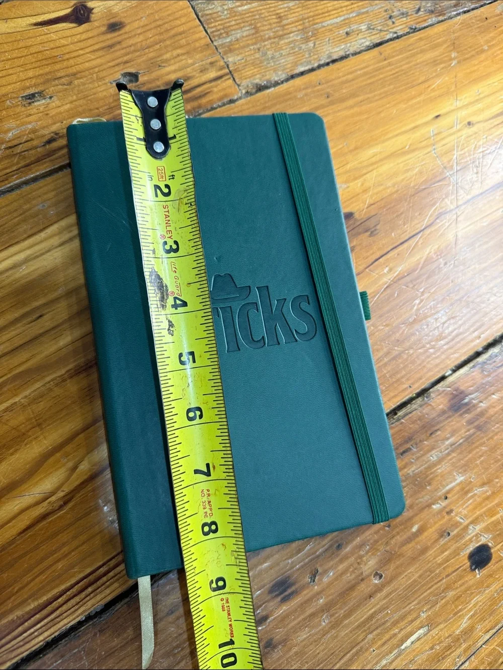 Castelli Made in Italy Green Leatherette Journal with Tricks on it